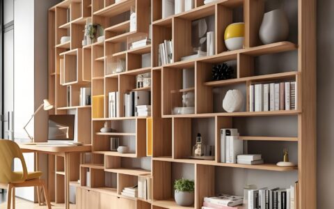 What are the standard dimensions for custom-made bookshelves? What are some things to keep in mind when customizing a bookshelf?