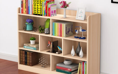 What are the standard dimensions for custom bookcases?